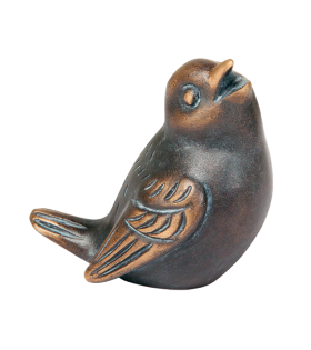 Foto van Bronzen vogel donker gepatineerd