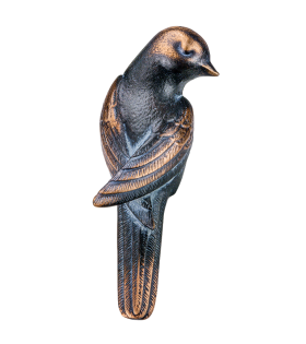 Foto van Bronzen vogel met speciale patina