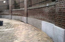 Restauratie muur begraafplaats 4